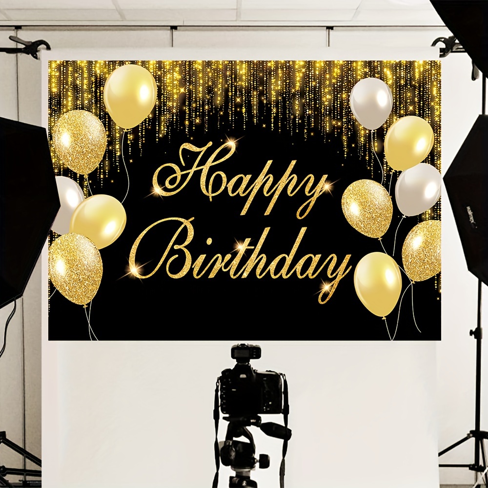 Happy Birthday Photography Background Vinyl Glitter Sequins - Temu Canada