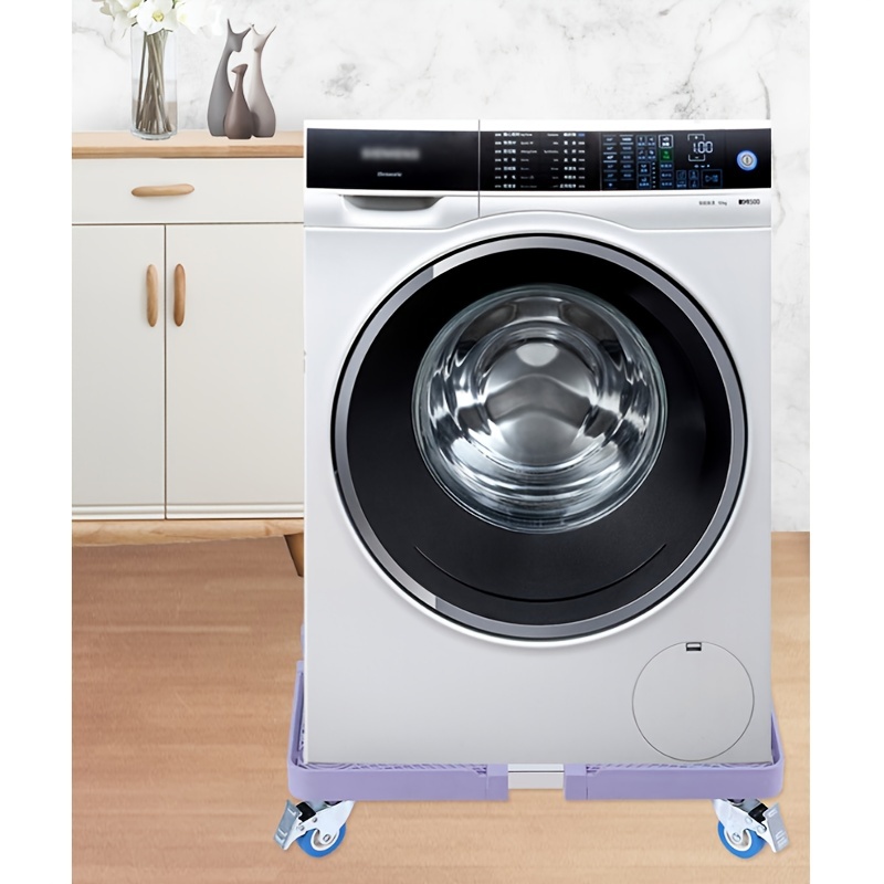 Mini soporte para nevera, base ajustable para lavadora y secadora con 4  pies fuertes, pedestales multifuncionales para lavadora y secadora y  soporte