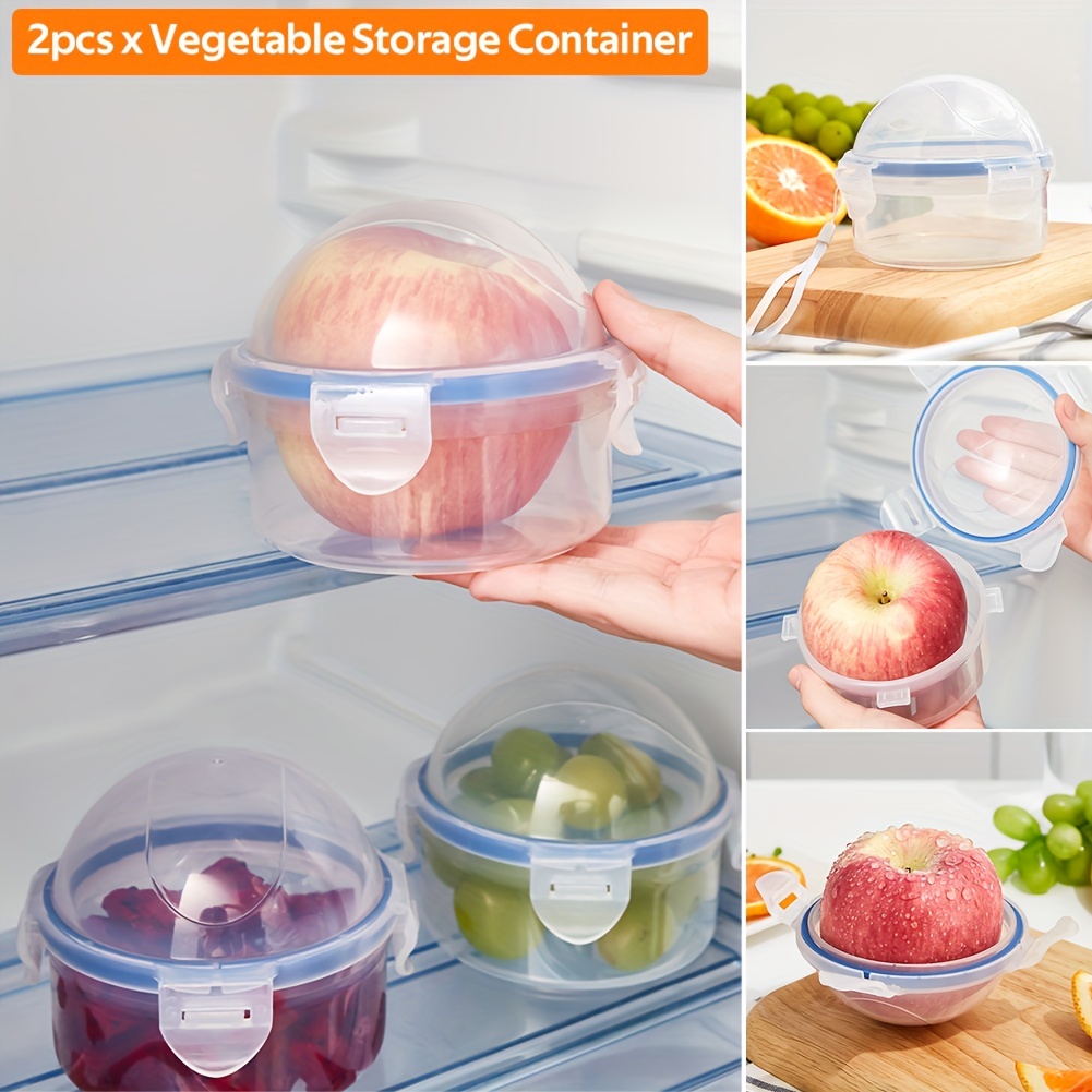 Onion Storage Container And Tomato Lemon Produce Saver Holder, Portable  Fruit And Vegetable Food Storage Keeper Containers For Fridge For  Restaurants - Temu