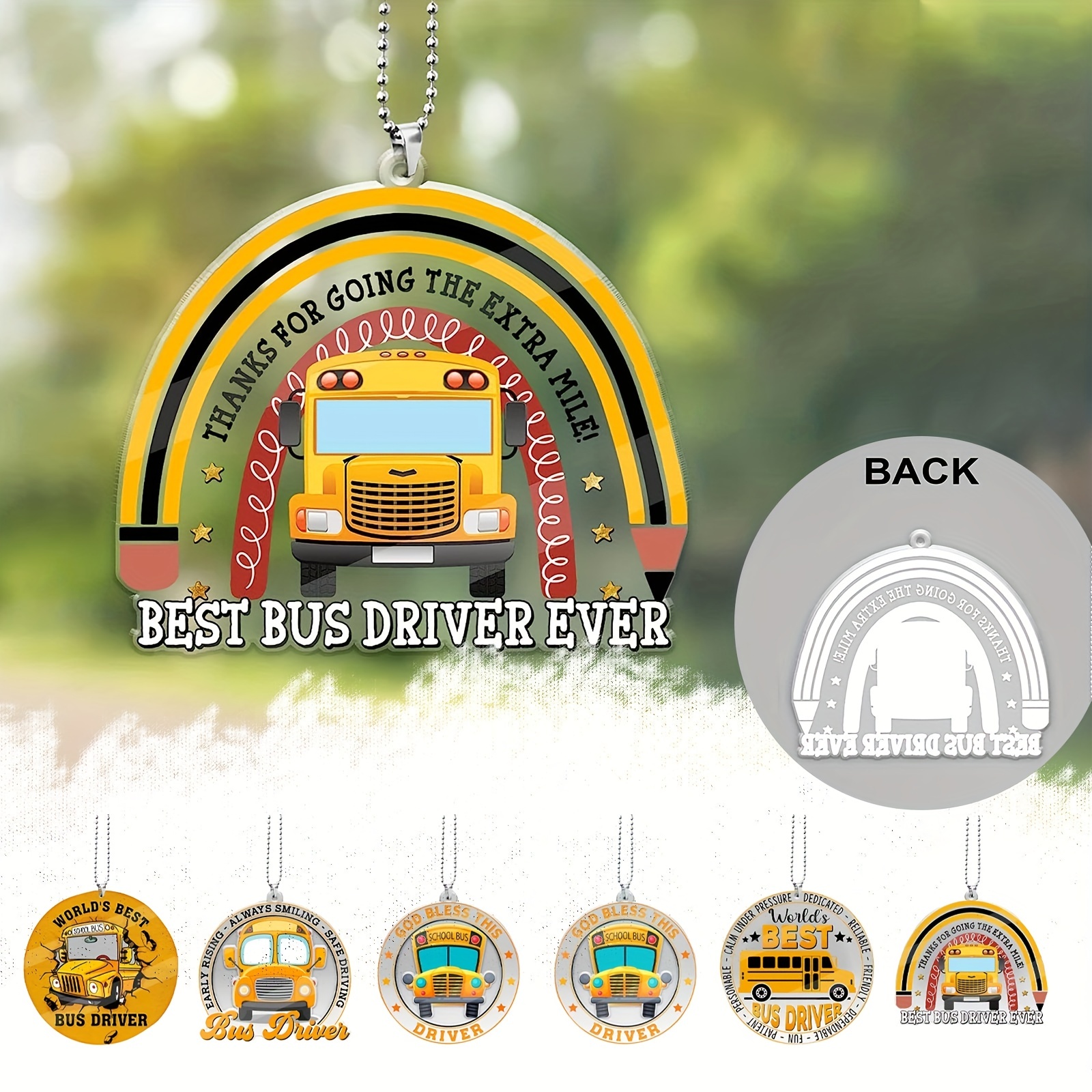 Thank You Gifts For School Bus Drivers Car Hanging - Temu