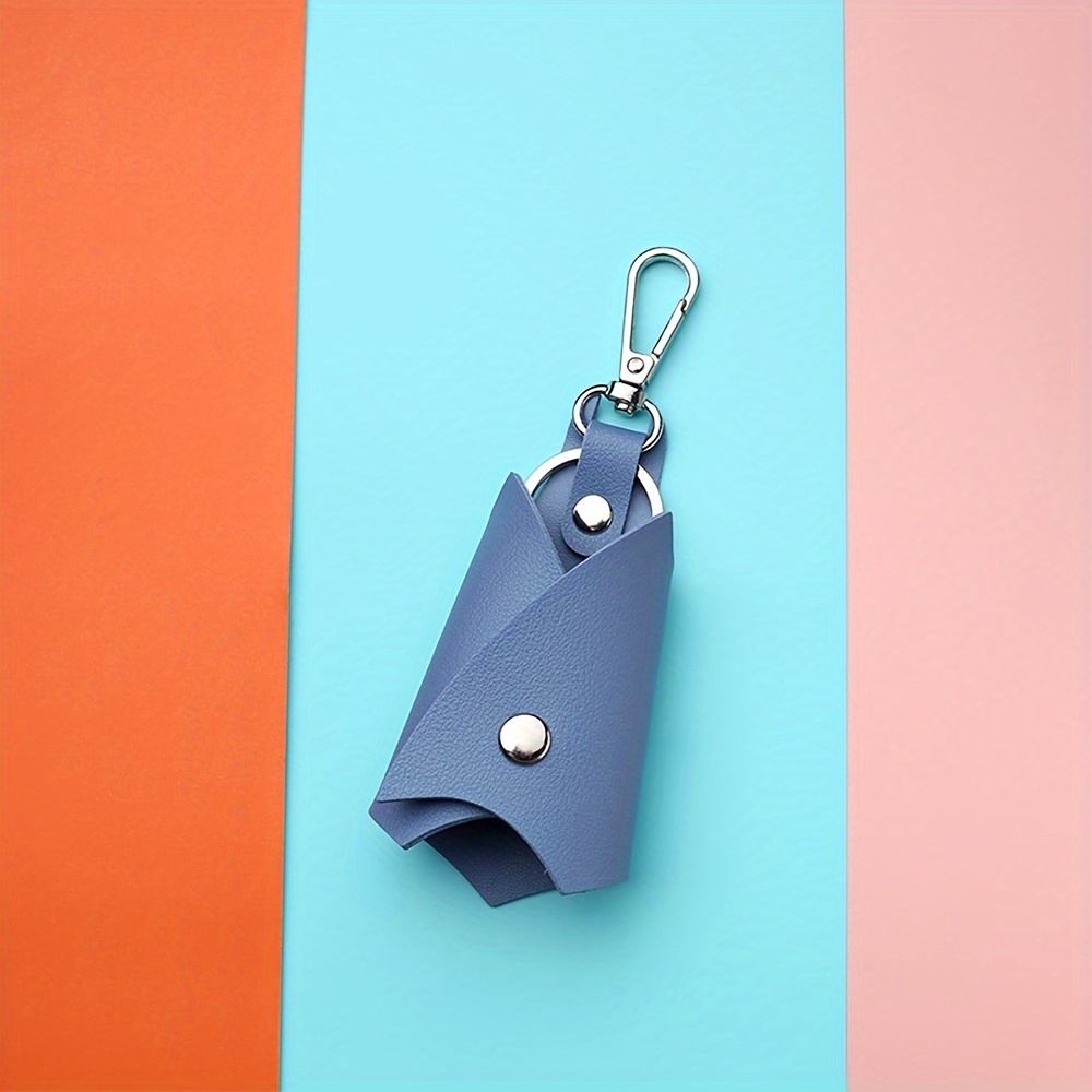 1pc Bat shaped Car Keychain PU Leather Folding Keychain Pendant