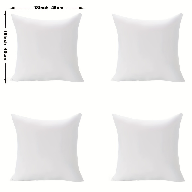 4pcs Throw Pillow Inserts,Room Decor ,Down Alternative Pillow Core