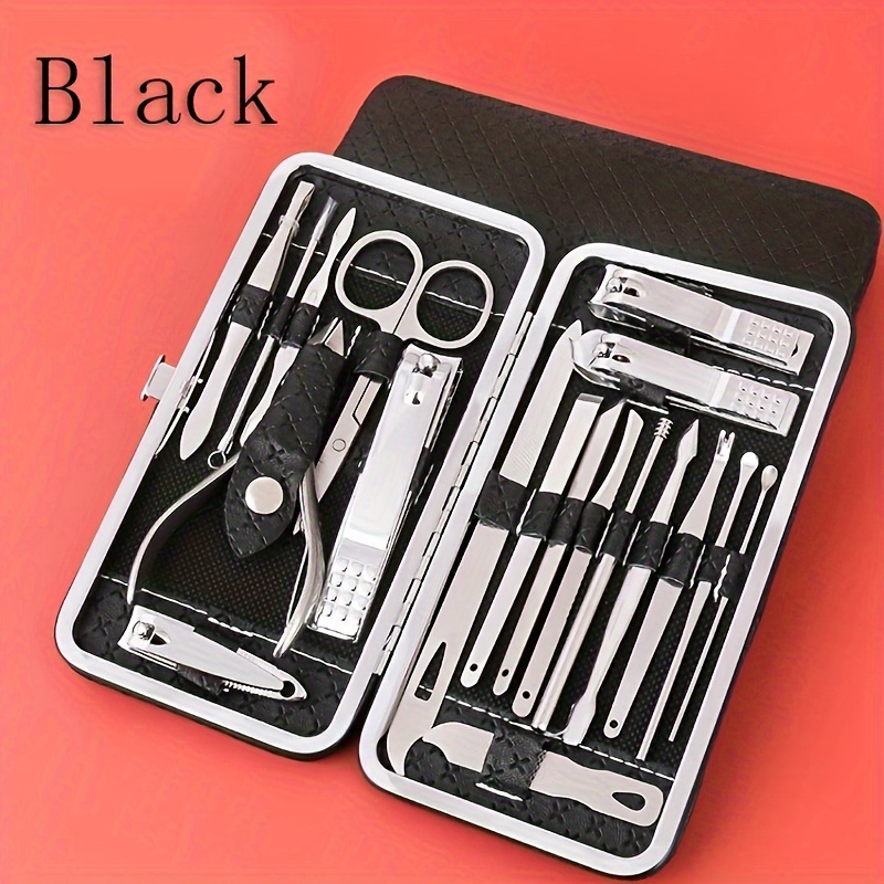Maniküre Set 16-teilig – Professionelles Nagelpflege-Set Für Damen & Herren Mit Reiseetui, Aus Edelstahl