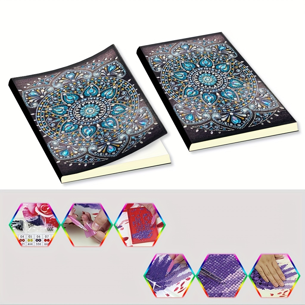 Diamond Painting Notebook Sketchbook Notepad Diamond - Temu