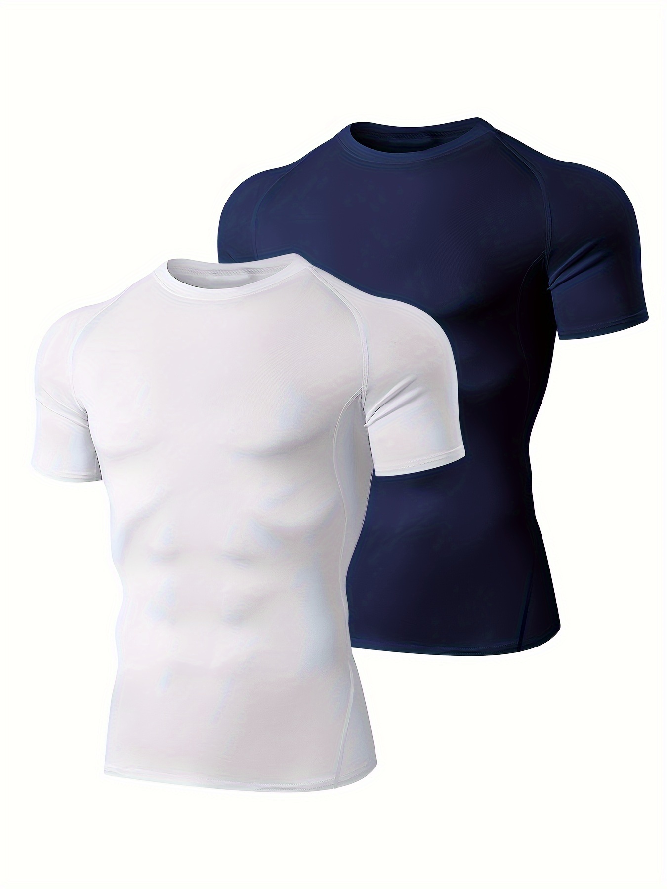 Camisas de compresión para hombre, camisas de compresión de manga corta  para hombre, camisetas de compresión de manga corta para entrenamiento