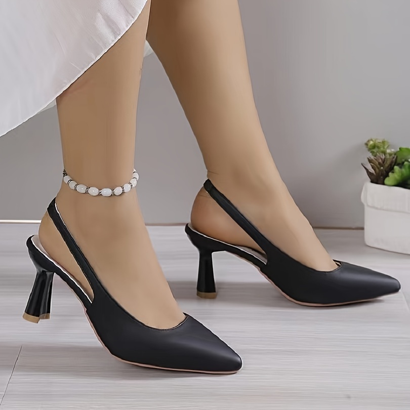 Buy FidgetGear Women Simple Color Flat Heel Elastic Strap Stylish