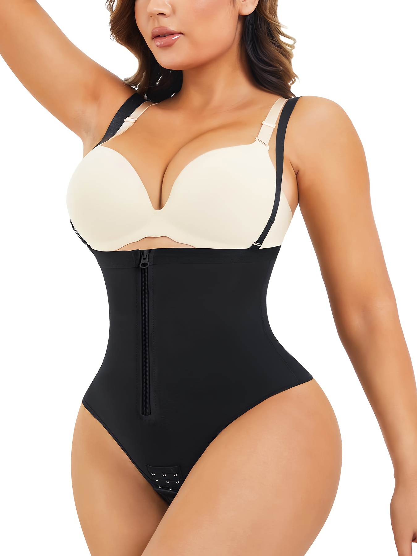 Solid Shaping Bodysuit Comfy Seamless Tummy Control Butt - Temu