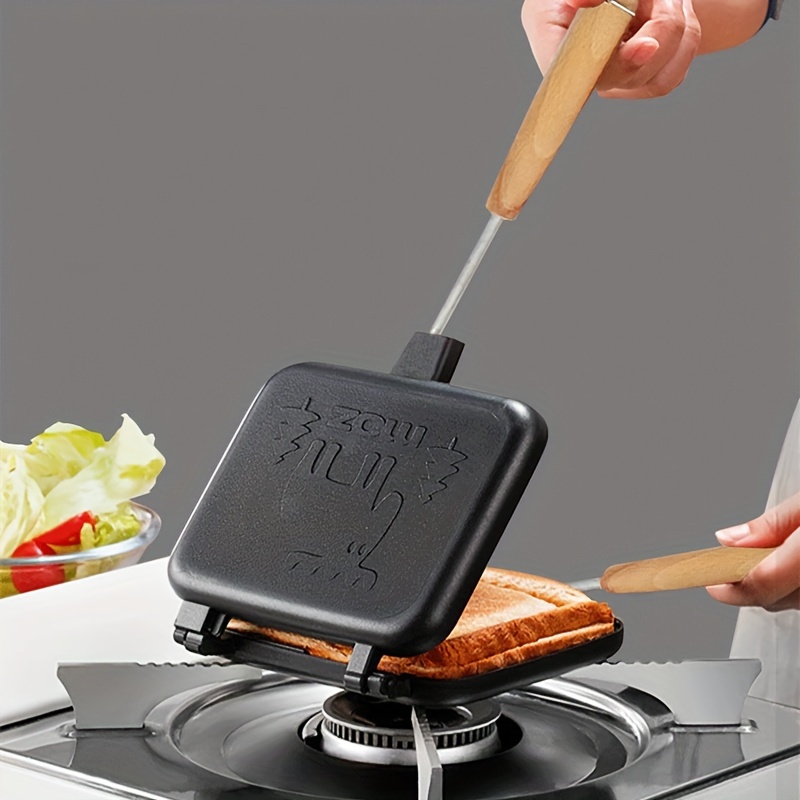 Double Pie Iron Sandwich Maker Sandwich Making Pan, Pie Maker With Recipe  Book, Campfire Cooking Equipment Pie Irons For Camping Cast Iron Mountain  Pie Maker - Temu New Zealand