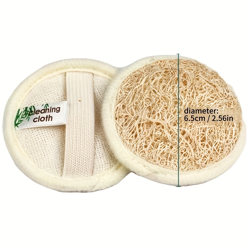 Natural Loofah Cleansing Face Towel Loofah Pulp Exfoliating Loofah Makeup Remover Towel Deep Cleansing Face Towel