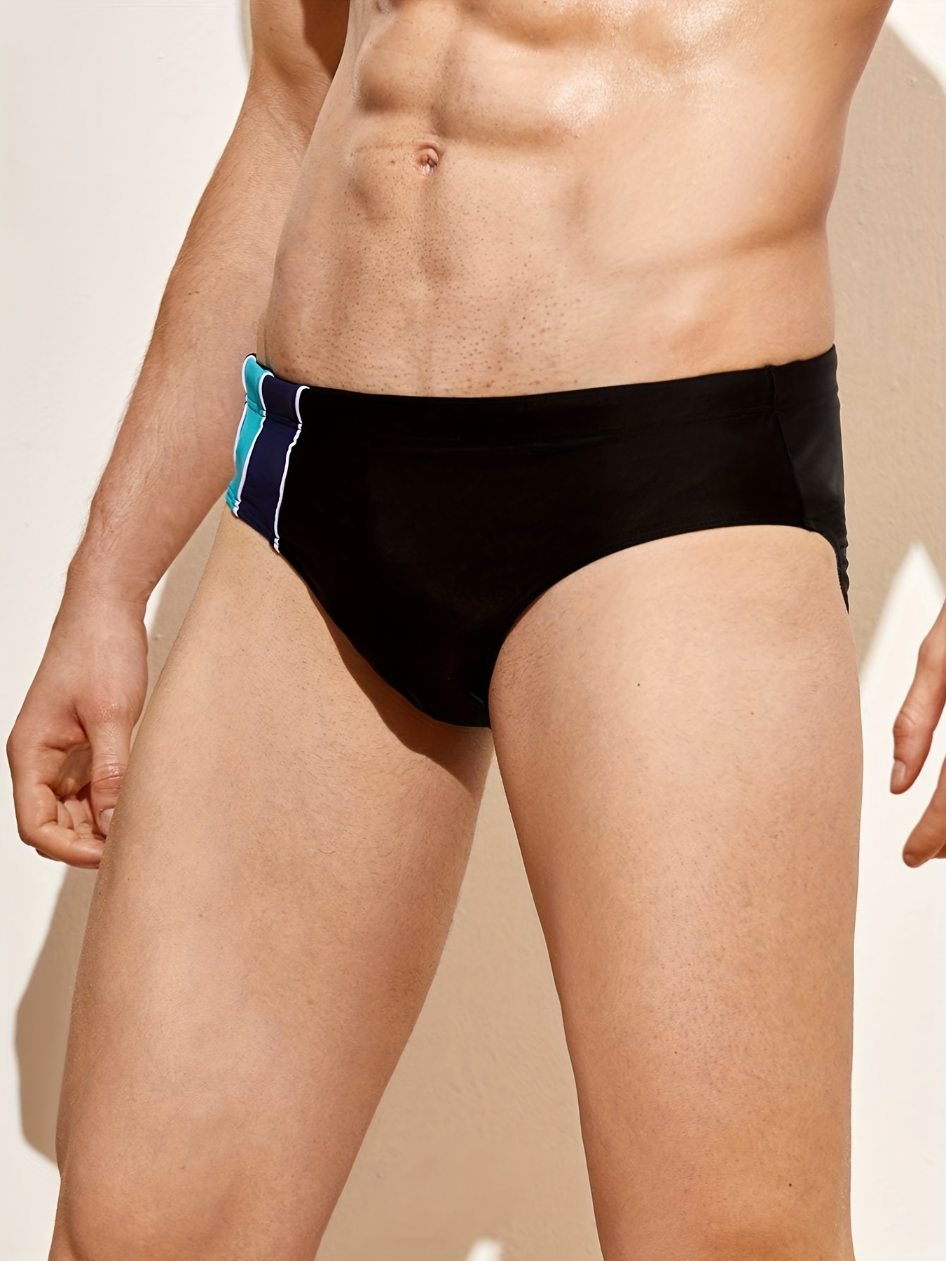 Men's Swim Briefs Quick Dry Thong Swimsuit Shorts Pants - Temu Canada