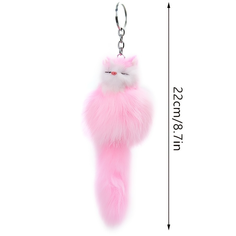 Plush Little Fox Keychain for Creative Gift Giving