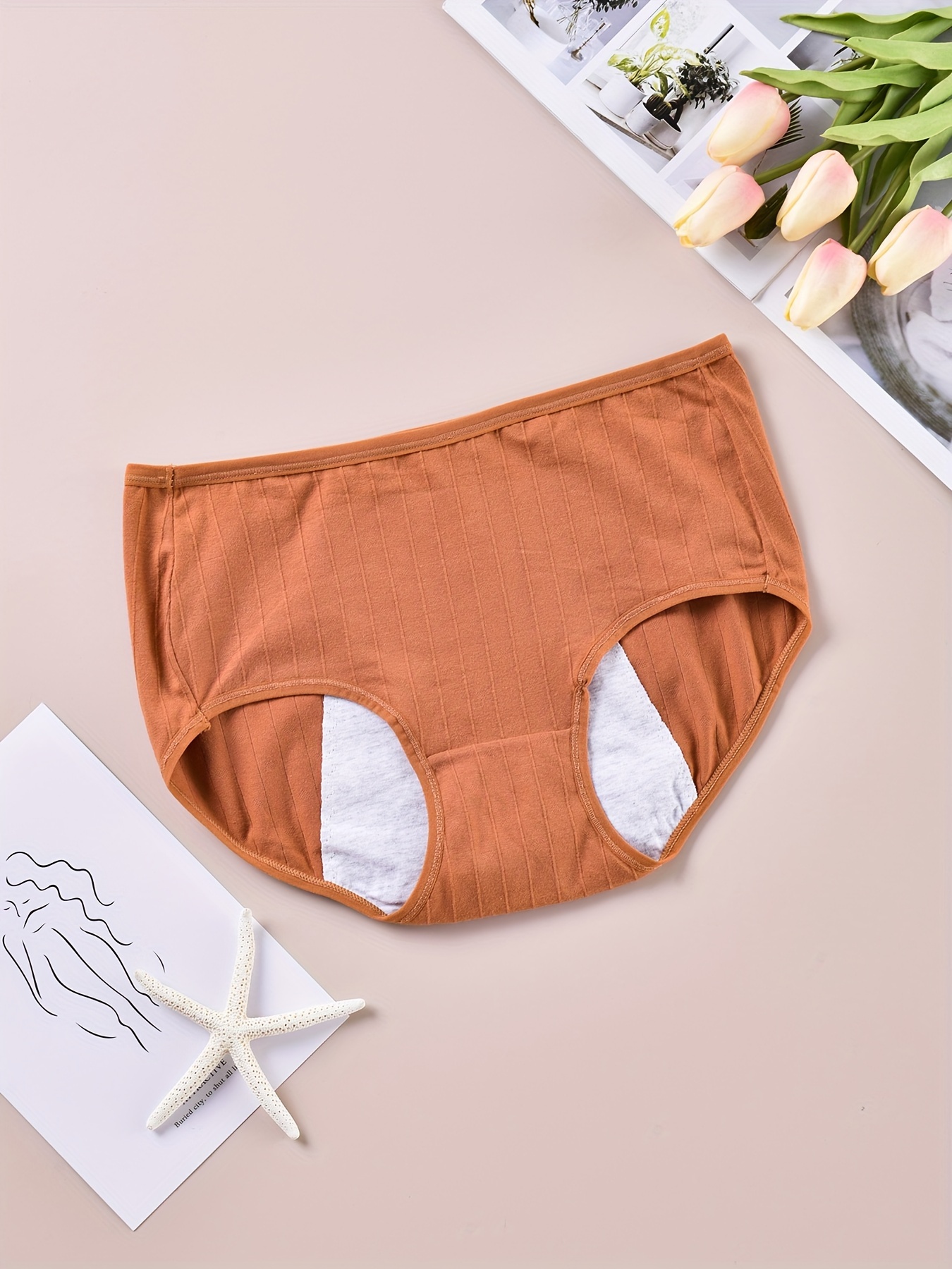 Simple Solid Hipster Panties Comfy Breathable Stretchy - Temu