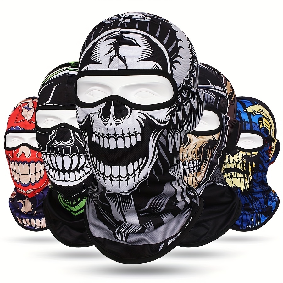 Skull and bones Luxury Hip hop Balaclava ski mask face mask Premium UV Masks