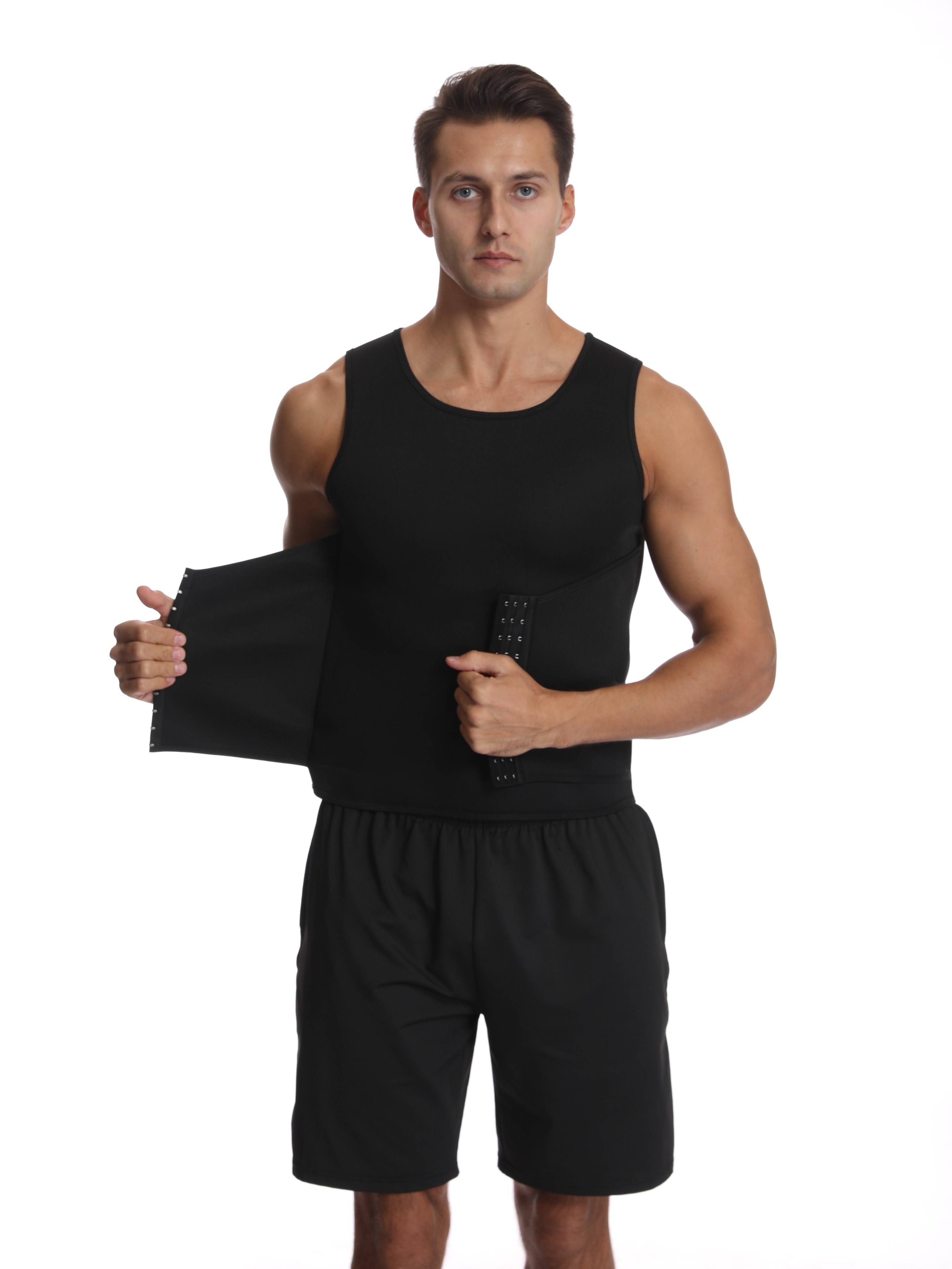 Sudram Sweat Shaper Mens Premium Slimming Shapewear Workout Sauna Tank Top  Vest for Gym & Sports