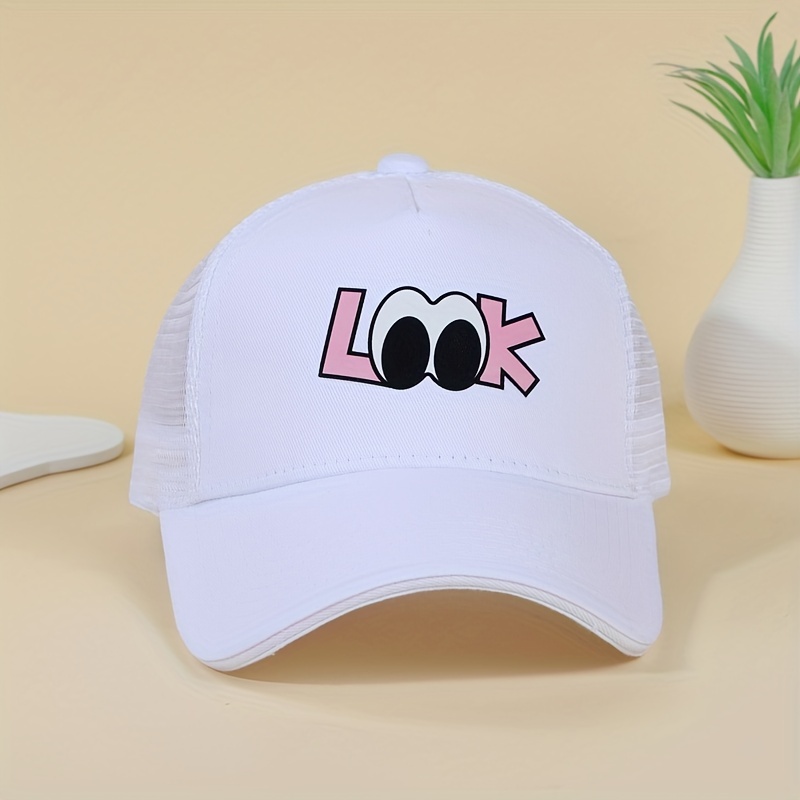 Mens Letter Graphic Baseball Cap Trucker Hat for Sports