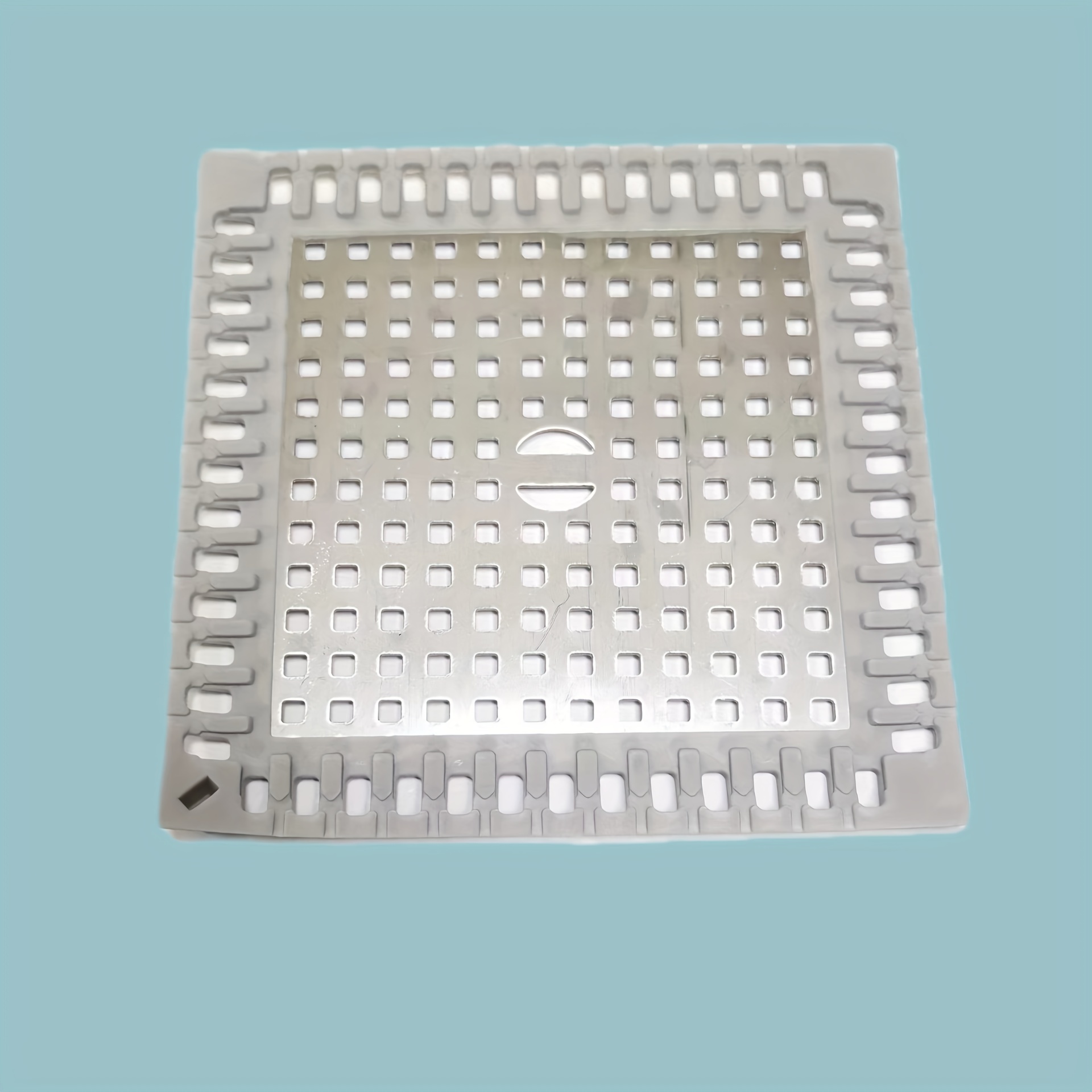 304 Stainless Steel Hair Catcher Shower Drain Cover with Silicone