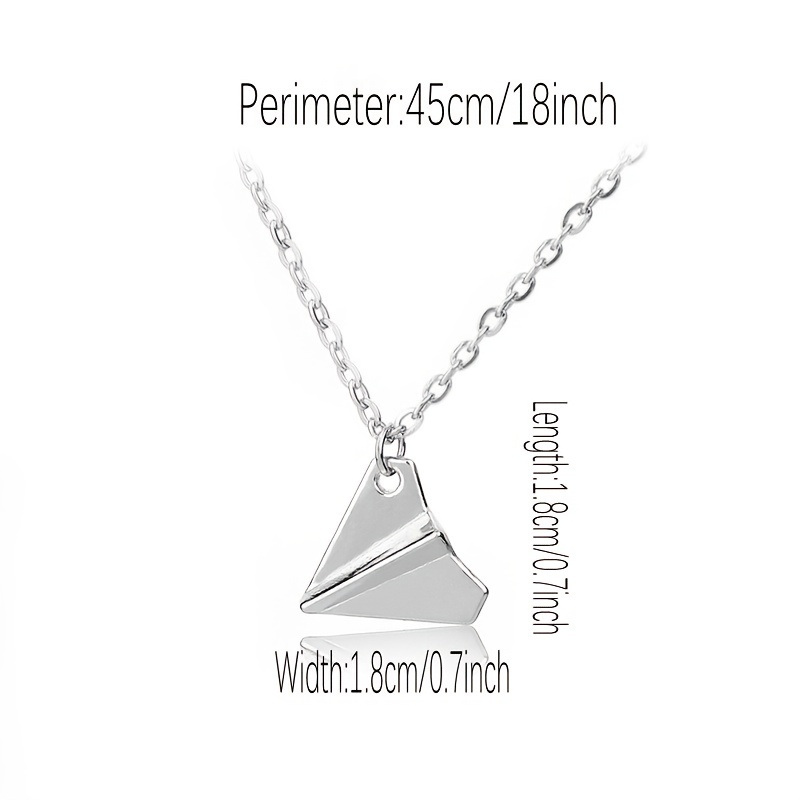 Necklace - Love in the Air Paper Airplane Pendant Necklace in