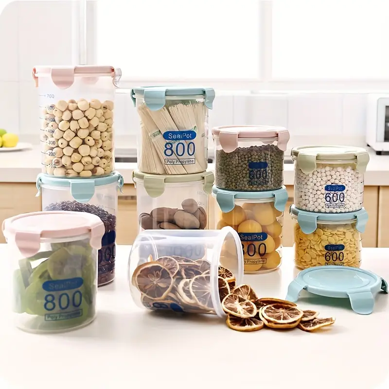Organize Your Pantry With Food Storage Containers - Airtight Jars For  Cereal, Rice, Pasta, Flour, And Sugar! - Temu