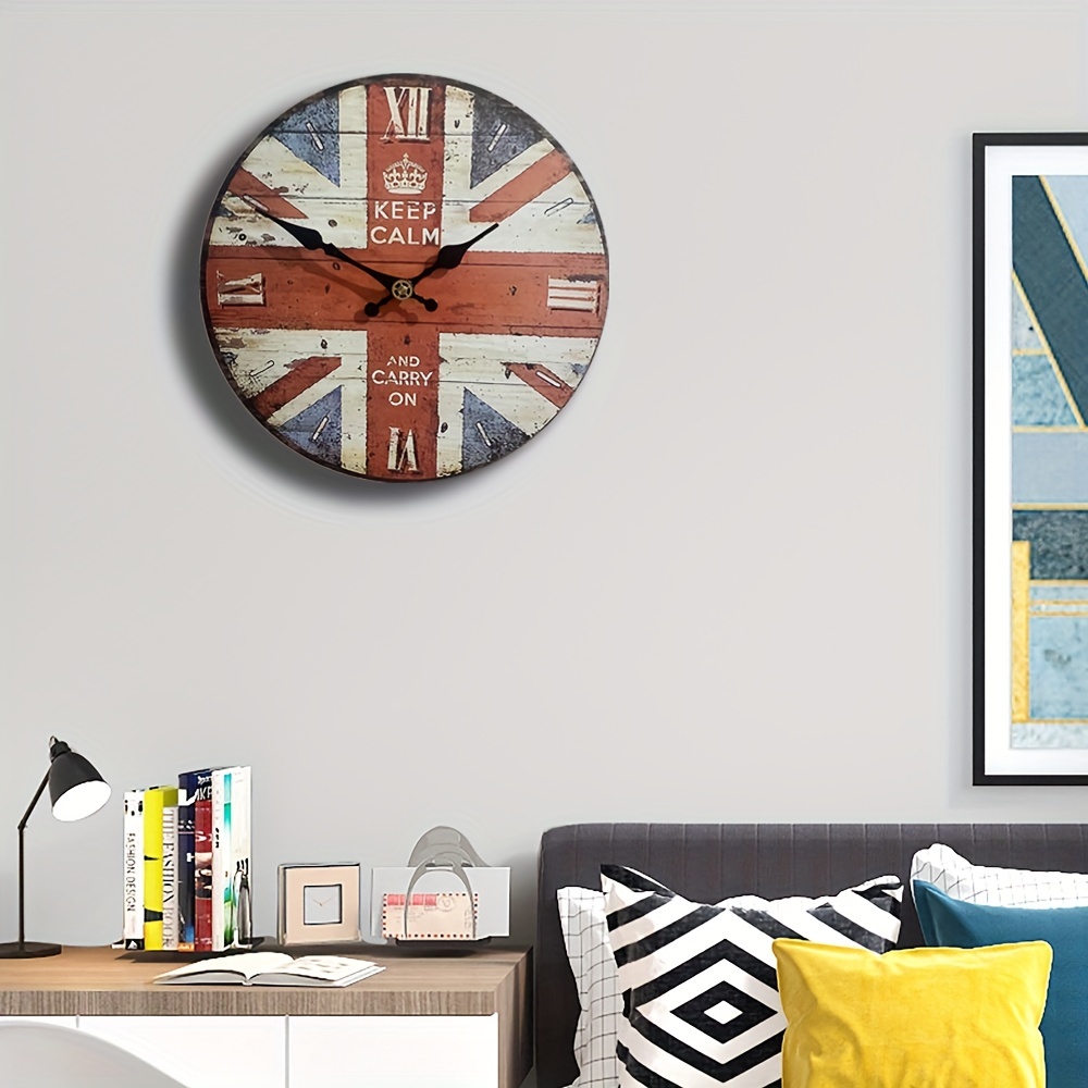 Reloj de pared para decoración de sala de estar, reloj de pared silencioso  sin tictac, moderno, funciona con pilas, para dormitorio y oficina, cocina