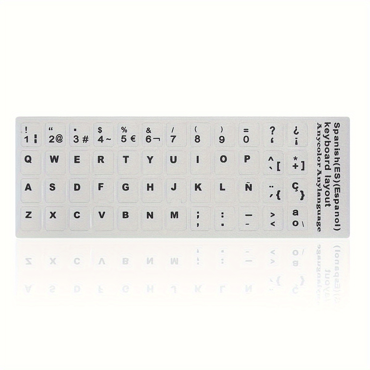 Tastiera adesiva lettere tasti nere lettere bianche