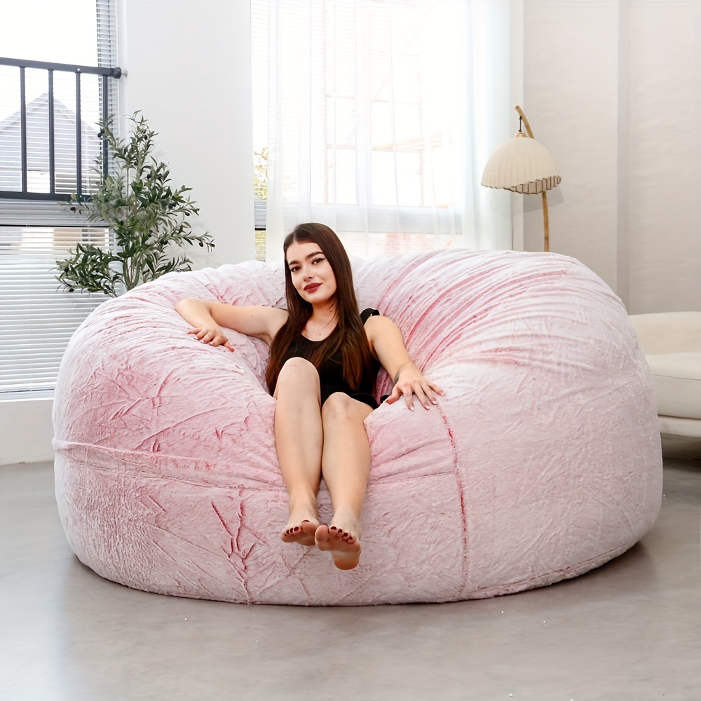 Chill Sack Bean Bag Chair: Giant 8' Memory Foam Furniture Bean Bag - Big  Sofa with Soft Micro Fiber Cover - Pink | Bean bag chair, Bean bag sofa,  Large bean bag chairs