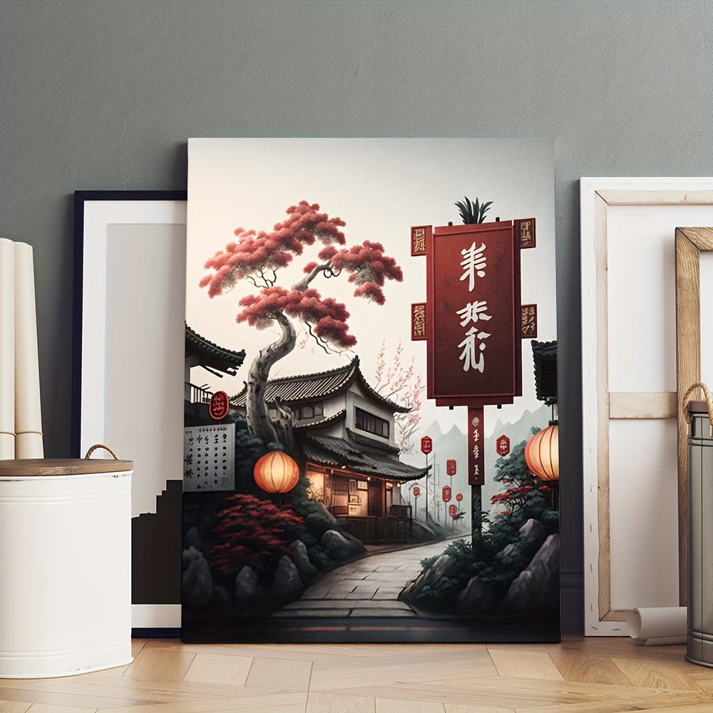 Art Canvas Paintings Modern Japanese Anime Wall Art Poster - Temu