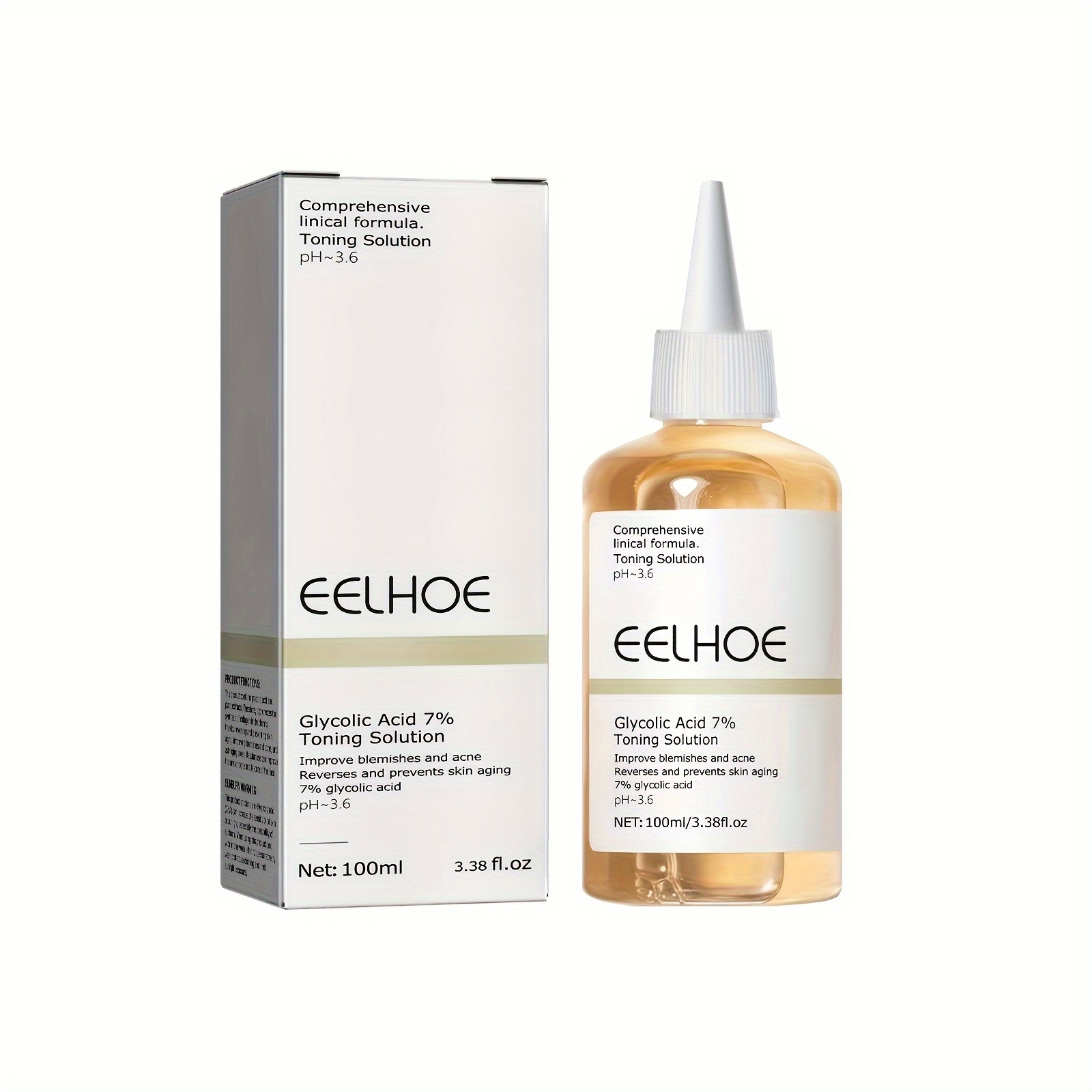 EELHOE Rice Toner Whitens Skin, hydrates, moisturizes, lightens acne marks,  blemishes, tightens pores 