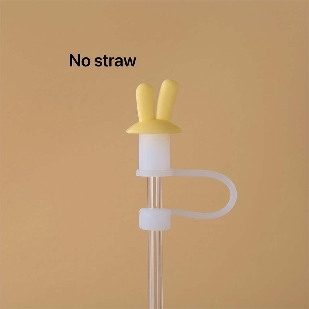 1pc Yellow Star Shaped Silicone Straw Cap, Reusable Straw Plug, Fits 10mm  Straws, Accessory, Gift