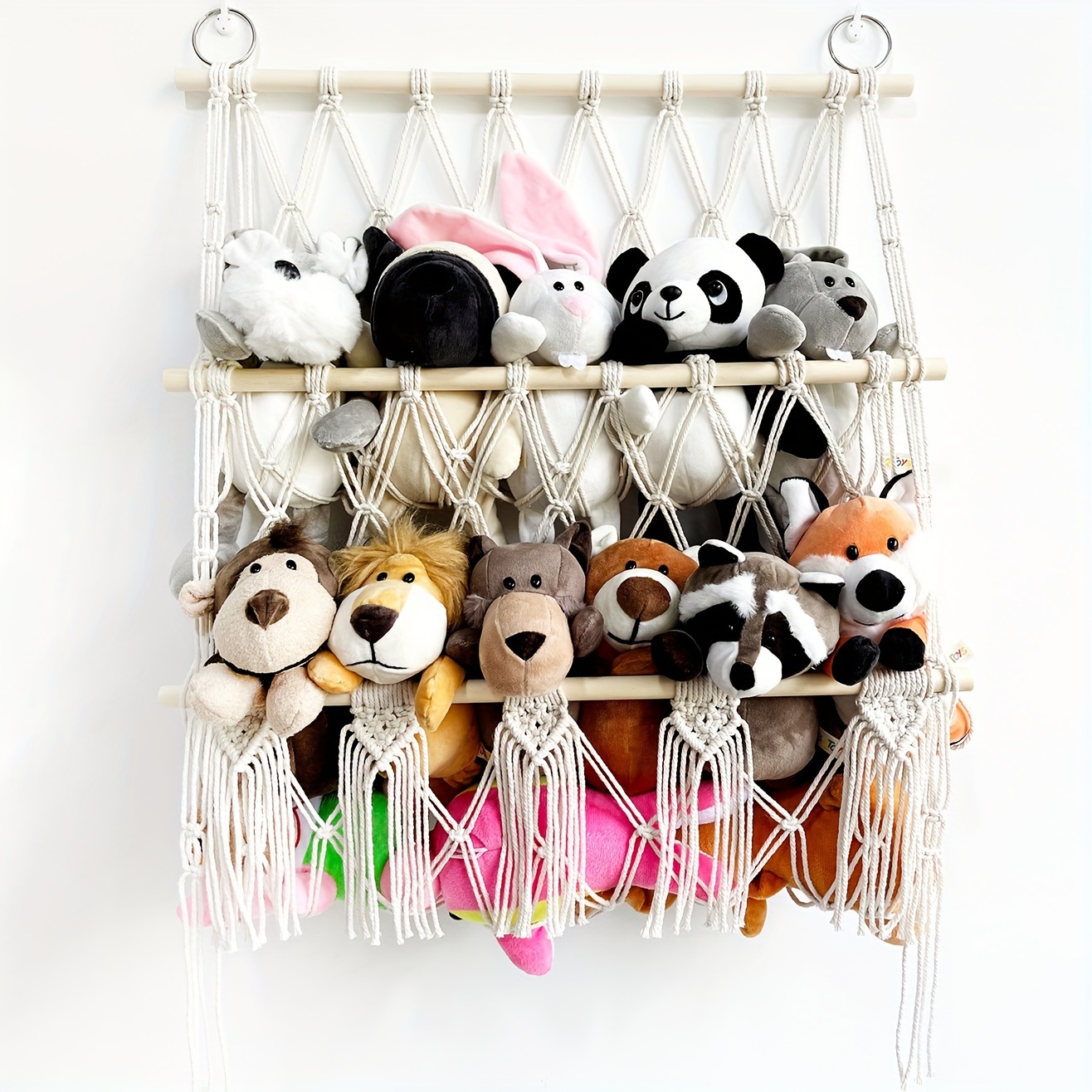 Three Layer Hanging Basket Toy Storage Hammock Collapsible - Temu