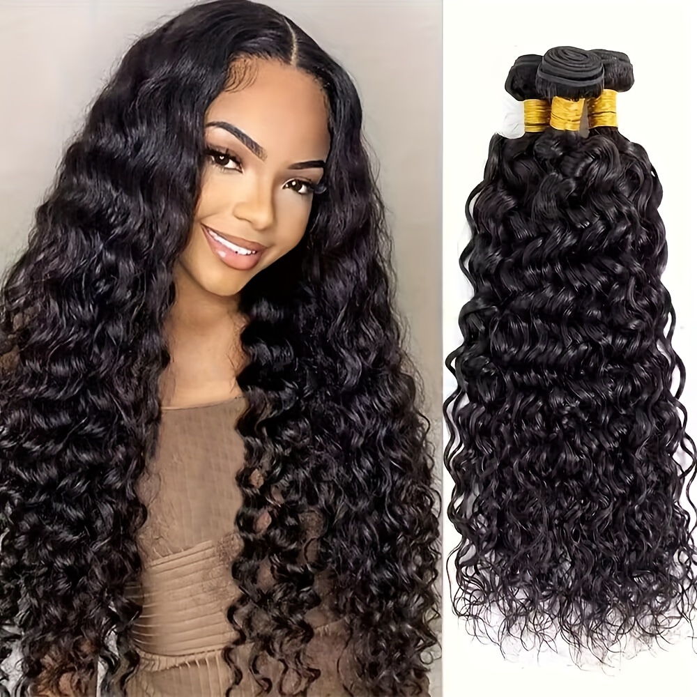 Brazilian Hair Weave Bundles Deep Wave 16 18 20 Inch Loose Deep