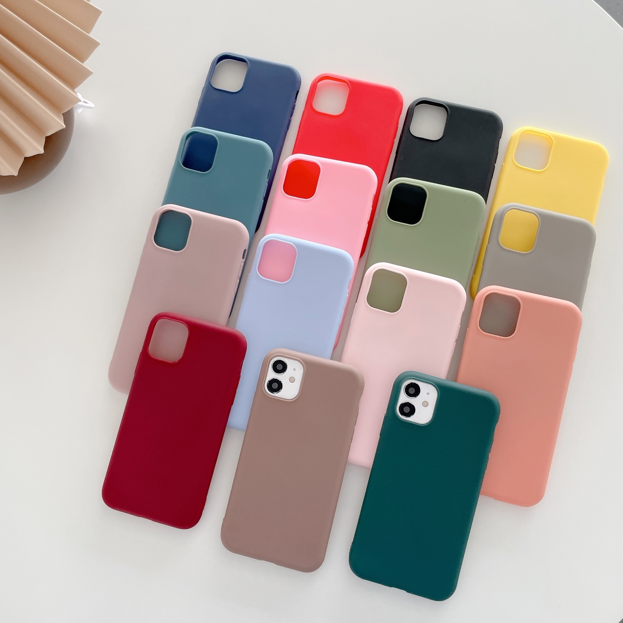Ultra-thin Candy Color Case for iPhone 6 6S Plus Silicone TPU Soft