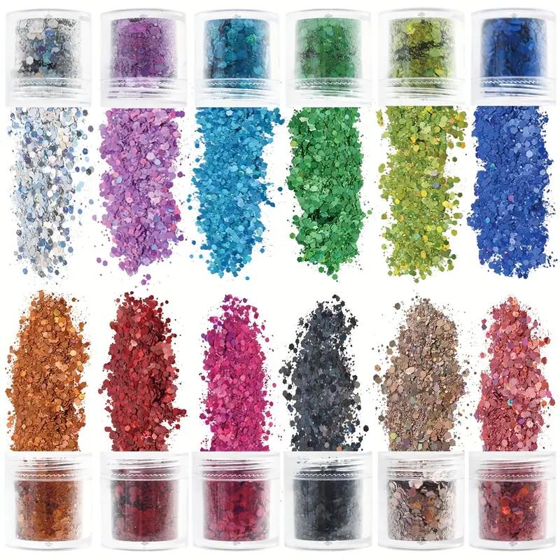 Holographic Glitter For Nails, Nail Glitters For Acrylic Nails,gradient  Nail Sequins Nail Glitter Powder For Nail Designs Flakes Fine Glitter  Acrylic Powder Nail Confetti Nail Decorations For Nail Art - Temu  Philippines