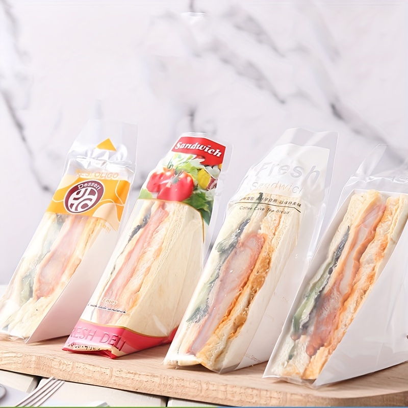 100 Bolsas De Papel Kraft Bolsas De Plástico Aurrera Para Sándwich