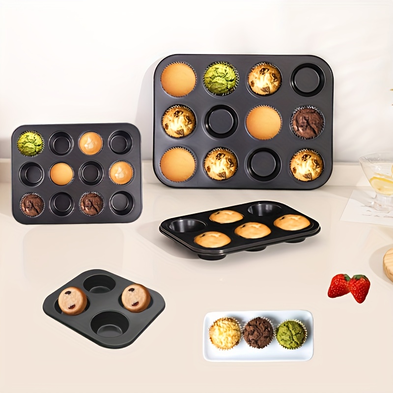 Muffin Pan, 12 Cavity Mini Cupcake Pan, Silicone Chocolate Mold, Pudding  Mold, Baking Tools, Kitchen Gadgets, Kitchen Accessories - Temu Denmark