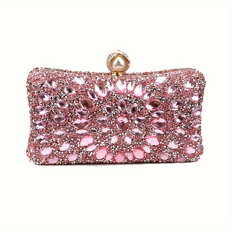 Pink bridal purse on sale