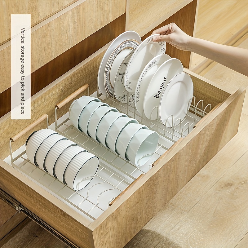 1pc PP Dish Rack Double Layer Multifunction Kitchen Storage Rack For Kitchen