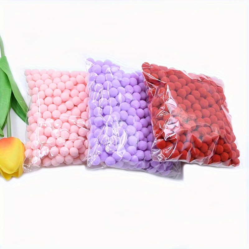 400pcs 5-size Pom Poms For Art