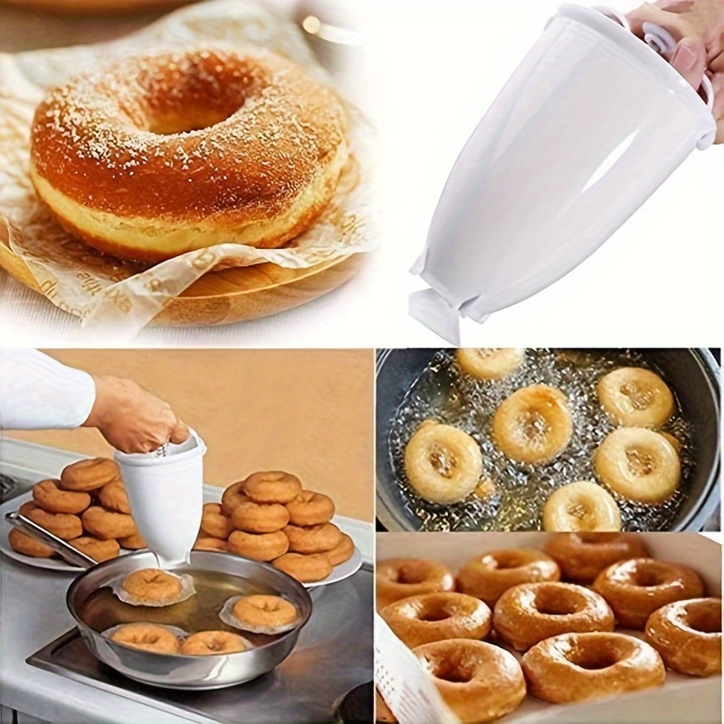 Diy Donut Maker Dispenser, Food Grade Donut Making Mold, Doughnut Maker Diy  Milking Dessert Baking Mold, Plastic Donut Maker, Kitchen Baking Tools -  Temu