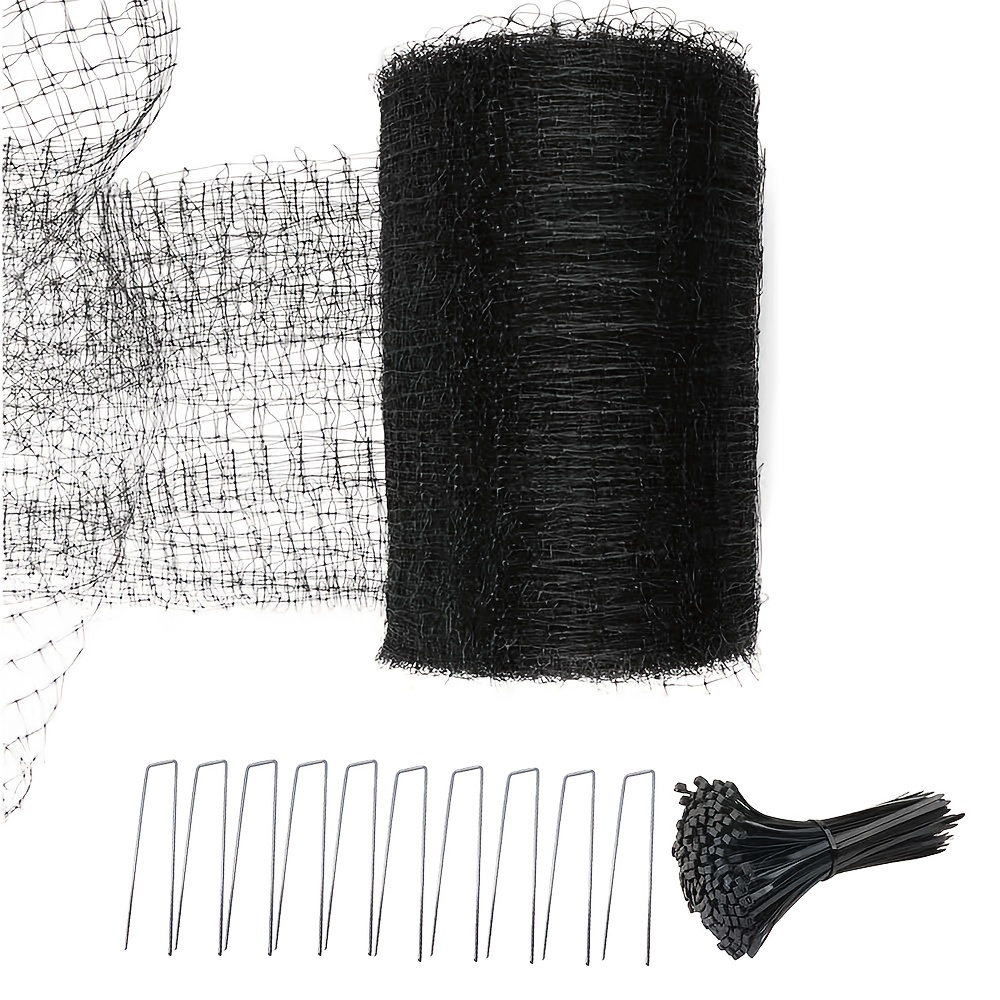  ZL 100x100ft Anti Bird Netting for Garden, Heavy Duty Bird  Netting with 1 Square Mesh Size for Chicken Coop, Deer Fence Poultry  Netting for Farm, Orchard, Aviary, Vegetables : Patio