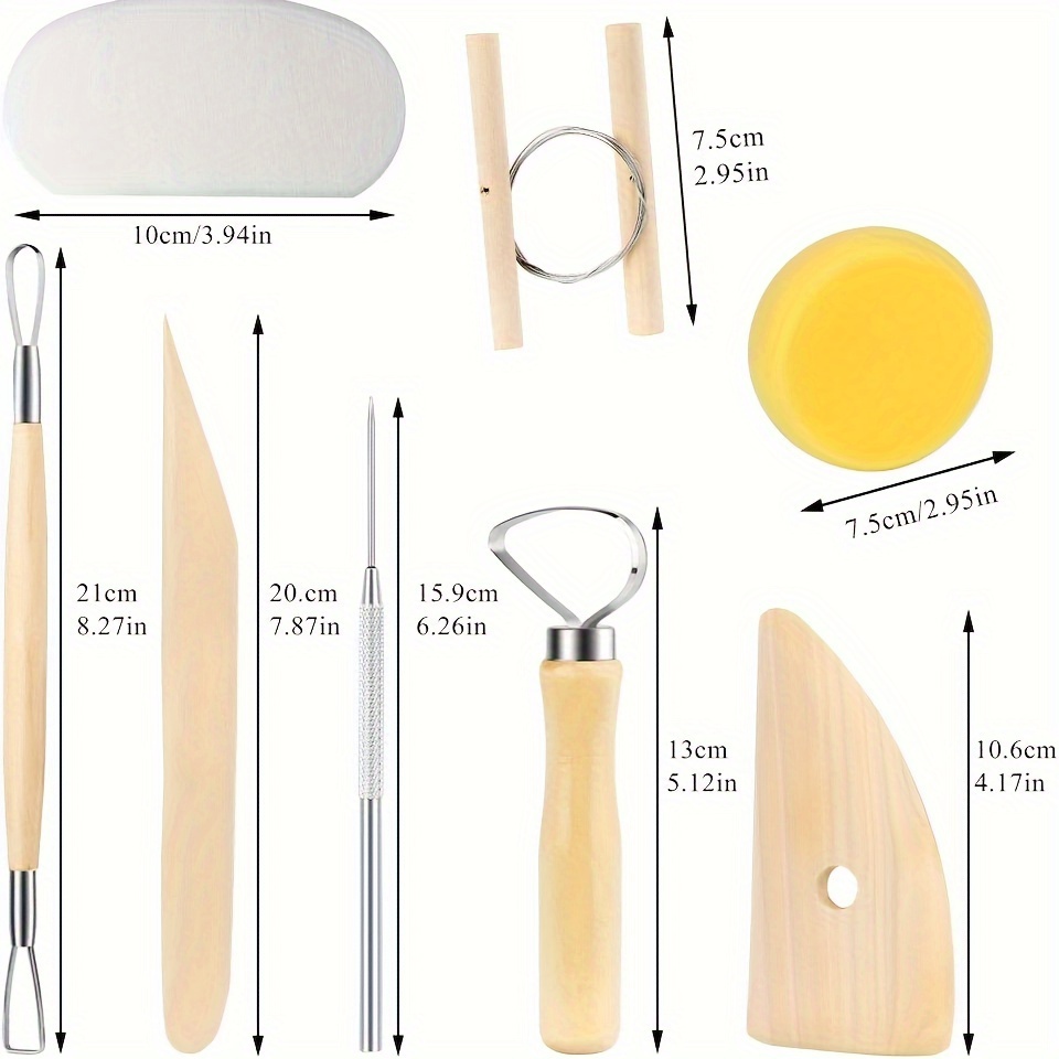 Pottery Tools Kit, Clay Tools Set, Ceramic Tool Kit, Pottery Tools and  Suppli