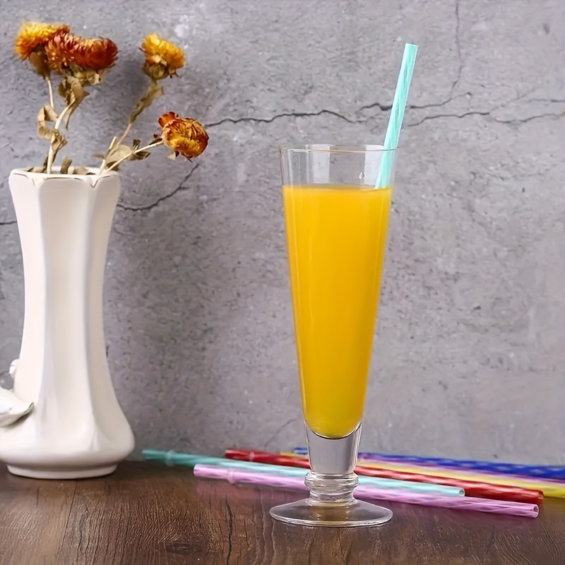 Reusable Plastic Straws Fit Equipped With 2 Cleaning Brushes For