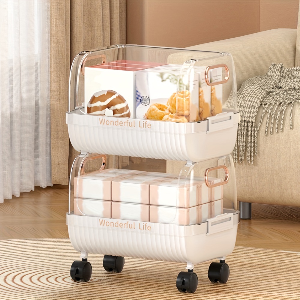 Plastic Stroller Storage Rack Floor/Wall Mountable Shelf