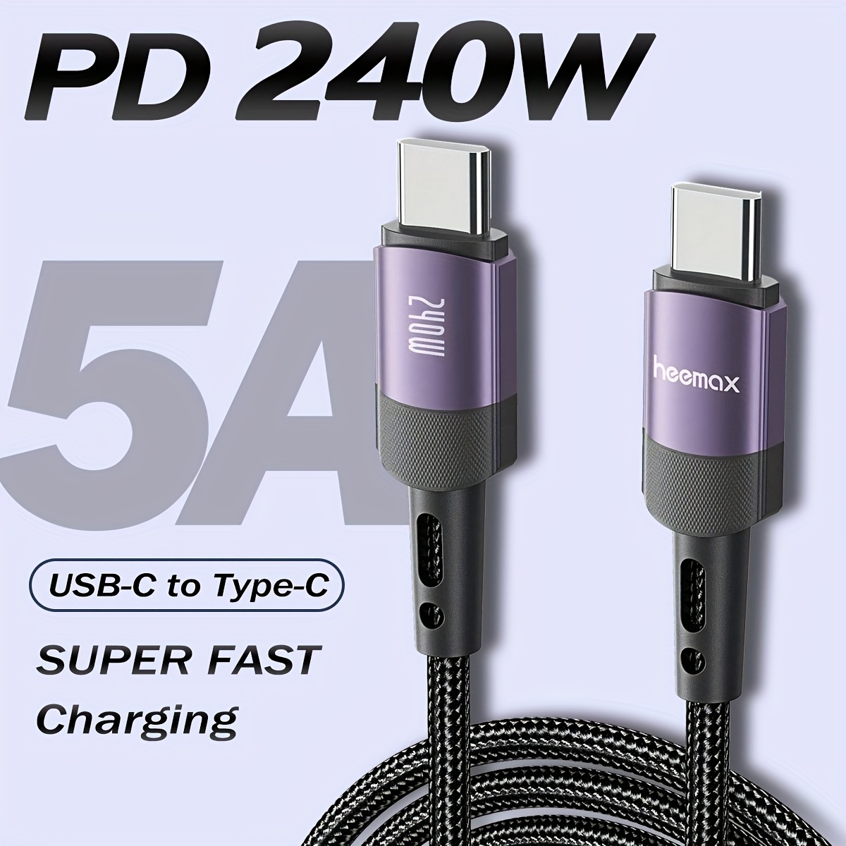 Usb C Charger Cable Usb C To Usb C Cable For Iphone 15 - Temu
