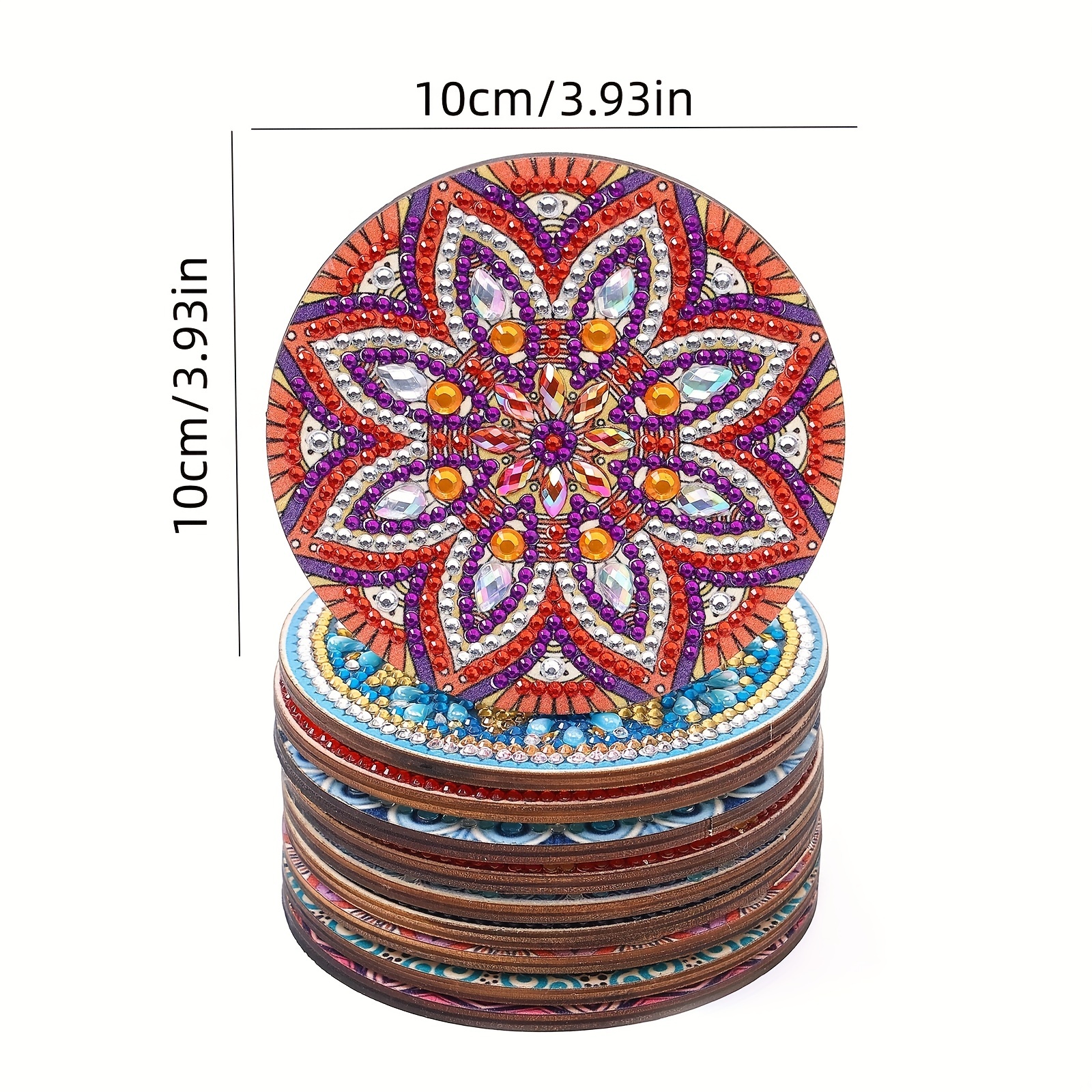 Diamond Painting Coaster Kit Creative Diy Mandala Flower Diamond Art  Coaster Pattern With Stand Suitable For Beginners Adult Handmade Supplies  Birthday Gift - Temu Australia