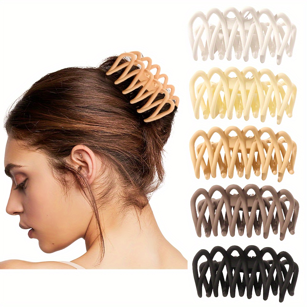 Mini Claw Clips 10Pcs, Durable Matte Tiny 1.4 Inch Hair Clips for