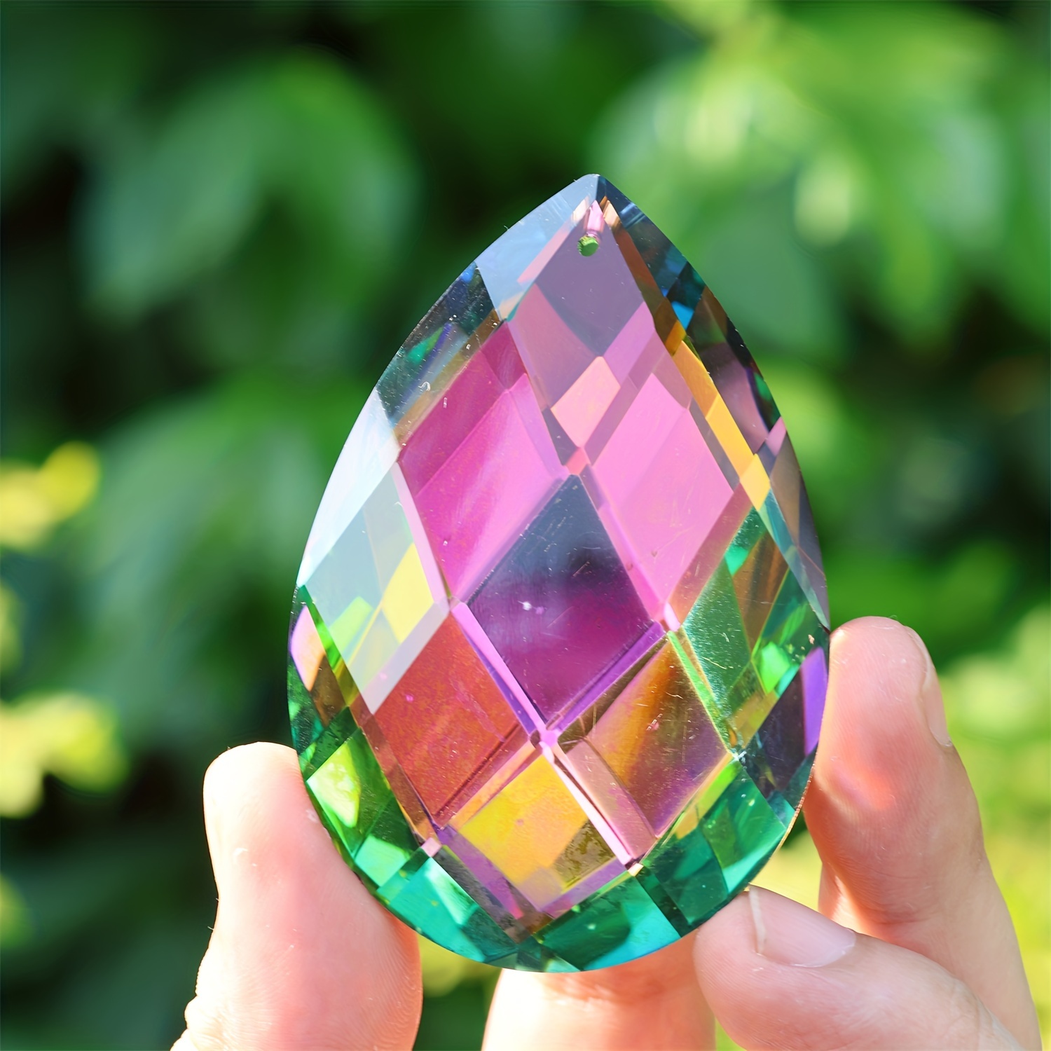 4pcs cristal verre prisme prisme cristal comme décoration cristaux à  suspendre décoration de fenêtre cristal pendentif cristal cadeau pour  fenêtre