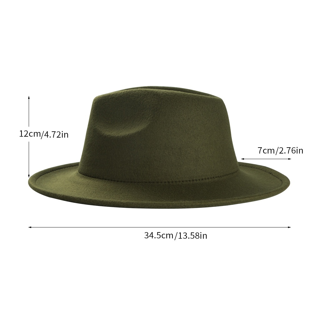 Grey Fantasy Charm Vintage Hat, Men's Tweed Tape Solid Top Hat Simple Large Hole Hat Men,Temu