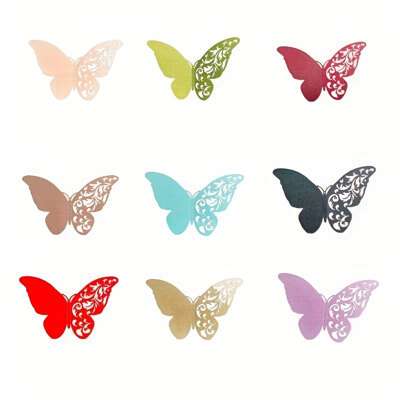 Black And White Butterfly Stickers 3d Simulation Of - Temu United Arab  Emirates