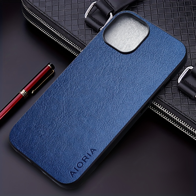 For iPhone 15 Pro Max 14 13 12 11 XS XR Retro Classic Leather