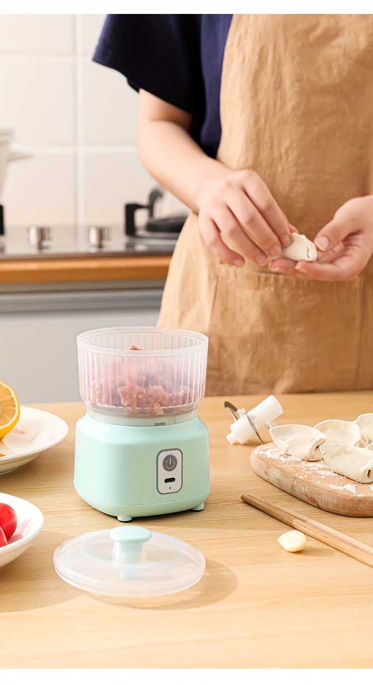 Household Small Electric Garlic Blender Garlic Chopper - Temu